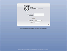 Tablet Screenshot of correoweb.tigre.gov.ar